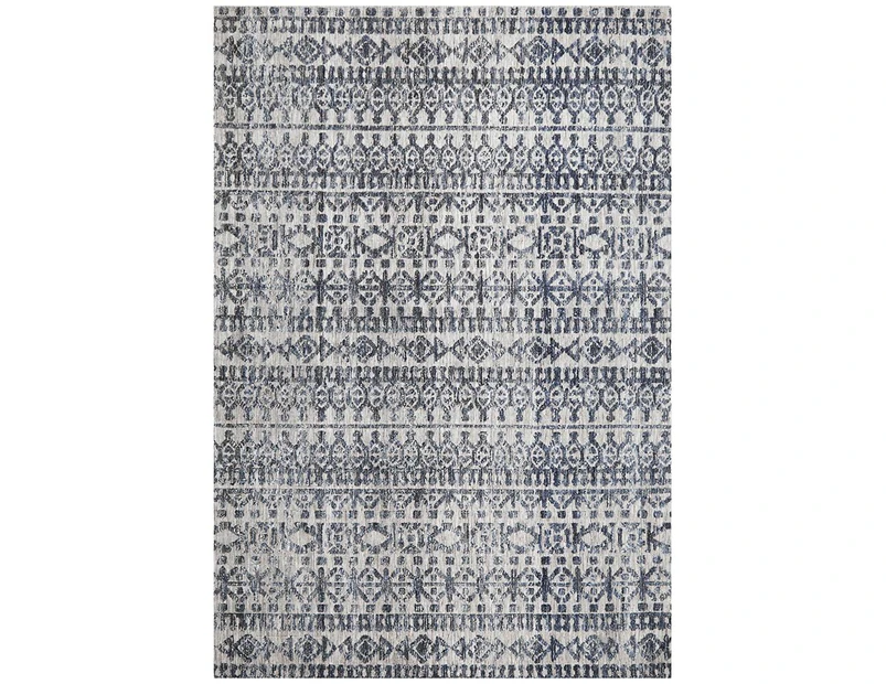 Cheapest Rugs Online Levi Rug In Charcoal & Dark Navy