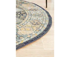 Cheapest Rugs Online Round Legacy Rug In Dusty Navy