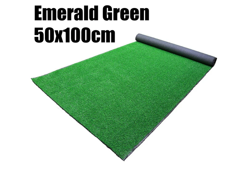 0.5*1m 15mm Super Dense Artificial Grass Garden Outdoor Decor -Emerald Green