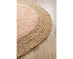 Cheapest Rugs Online Polo Round Rug in Pastel Pink
