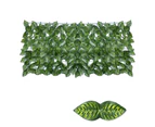 Artificial Leaf Privacy Fence Screen Artificial Screening Rolls 0.5*3 Color Printing Green Leaves