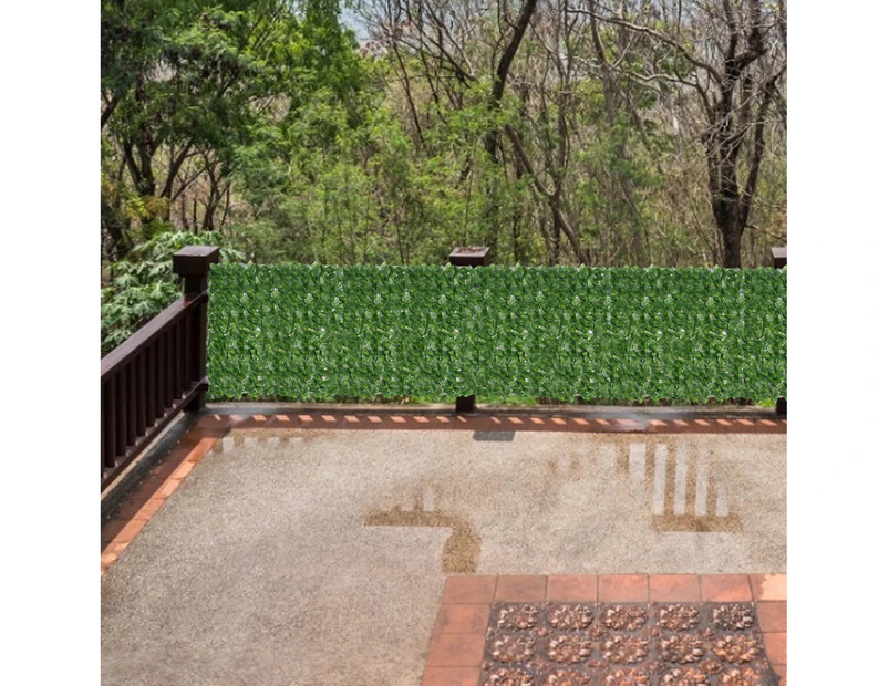 Artificial Ivy Fence Screening Expanding Fence With Leaves 0.5mx2m U V  Resistant Privacy Hedge Wall Landscaping Garden Fence Printing Green Dill Leaves