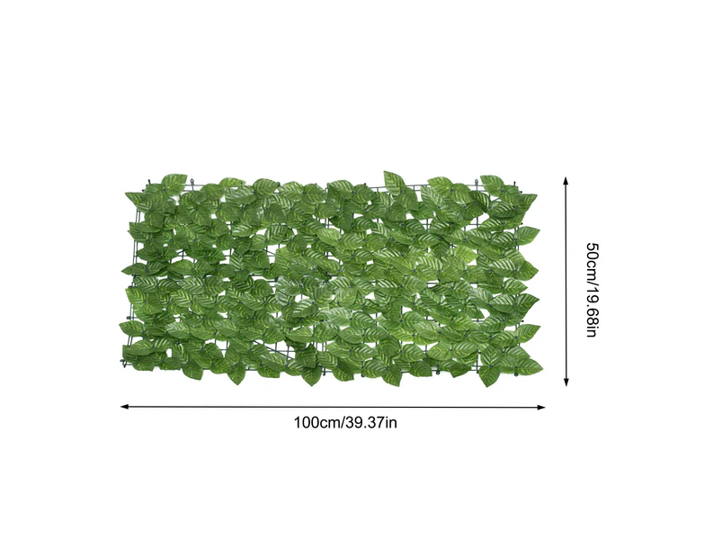 Artificial Leaf Privacy Fence Screen Artificial Screening Rolls 0.5*1 Dark Green Color Printing Green Dill Leaves