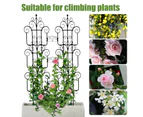 Decorative Garden Fence | 10pcs Detachable Garden Border Edging Fence | Indoor Plant Trellis for Potted Plants Climbing