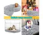 Dog Bed Crate Pad, Dog beds for Large Dogs Deluxe Plush Soft Pet Beds, Removable Washable Cover-M