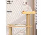 PaWz Cat Tree Scratching Post Scratcher Cats Tower Wood Condo Toys House 130cm