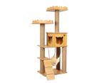 PaWz Cat Tree Scratching Post Scratcher Cats Tower Wood Condo Toys House 132cm