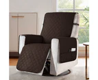 Waterproof Recliner Chair Cover with Non Slip Strap - Beige