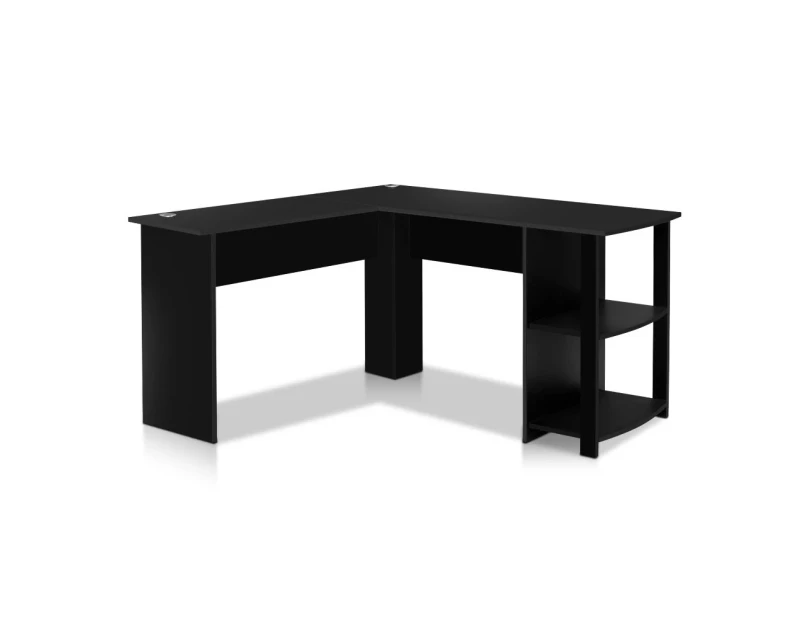 Office Furniture Office Computer Desk Corner Student Study Table Workstation L-Shape Black