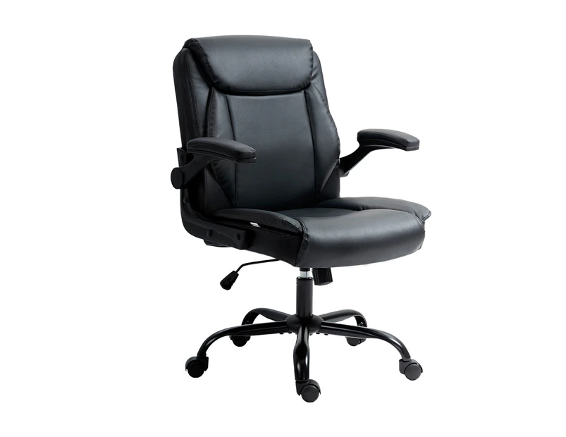 Office Furniture Office Chair Leather Computer Desk Chairs Executive Gaming Study Black