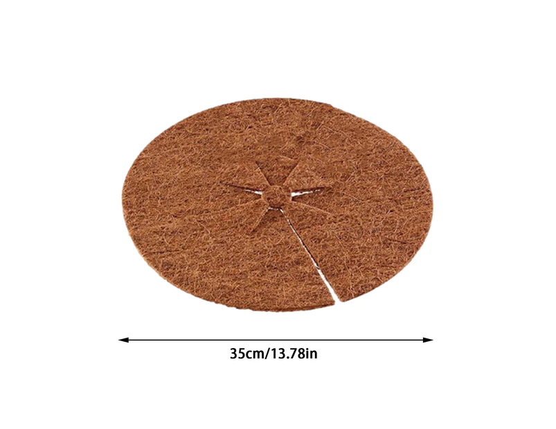 Tree Mulch Ring Coco Coir Fiber Tree Protector Mat for Flower Pot Diameter 35cm