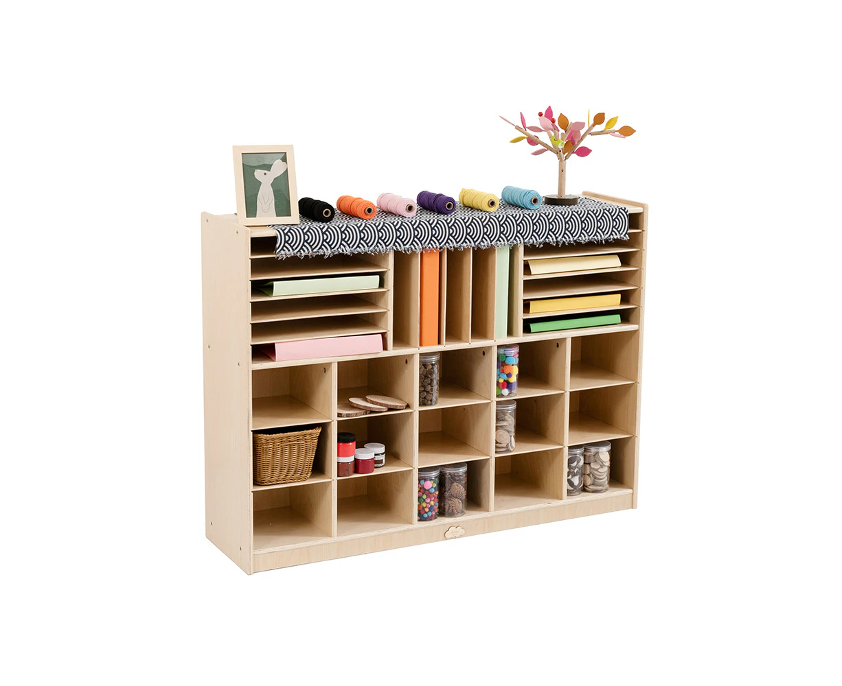 Jooyes 15 Cubby Cabinet Kids Bookshelf Organiser Storage