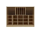 Jooyes 15 Cubby Cabinet Kids Bookshelf Organiser Storage