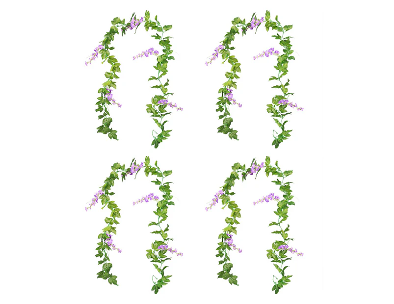 Simulation vine-used for outdoor ceremony decoration of home garden purple