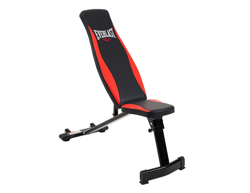 Everlast Adjustable Incline Gym Workout Bench Black/Red Fitness/Sport/Training