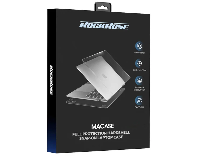 RockRose Macase Snap-On Shell Case Ultra Clear For 2021 Apple MacBook Pro 14.2″