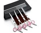 7 inch Professional Cat Dog Pet Grooming Scissors Shear Hair Cutting Curved Set