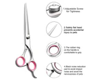 7 inch Professional Cat Dog Pet Grooming Scissors Shear Hair Cutting Curved Set