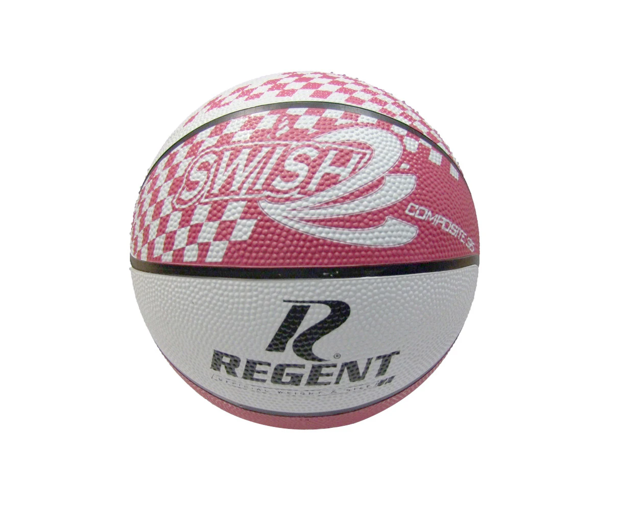 Regent Swish Indoor/Outdoor Training Basketball Size 5 Synthetic Rubber ORG/BLU