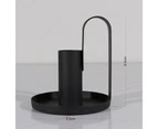 Candle Holder, Candlestick Candle Holder, Black Candle Holder For Taper Candles, Retro Wrought Iron Taper Candle Holder