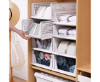 8x Foldable Stackable Slidable Multi-Purpose Kitchen Bedroom Storage Drawer Large Size