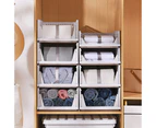 8x Foldable Stackable Slidable Multi-Purpose Kitchen Bedroom Storage Drawer Large Size