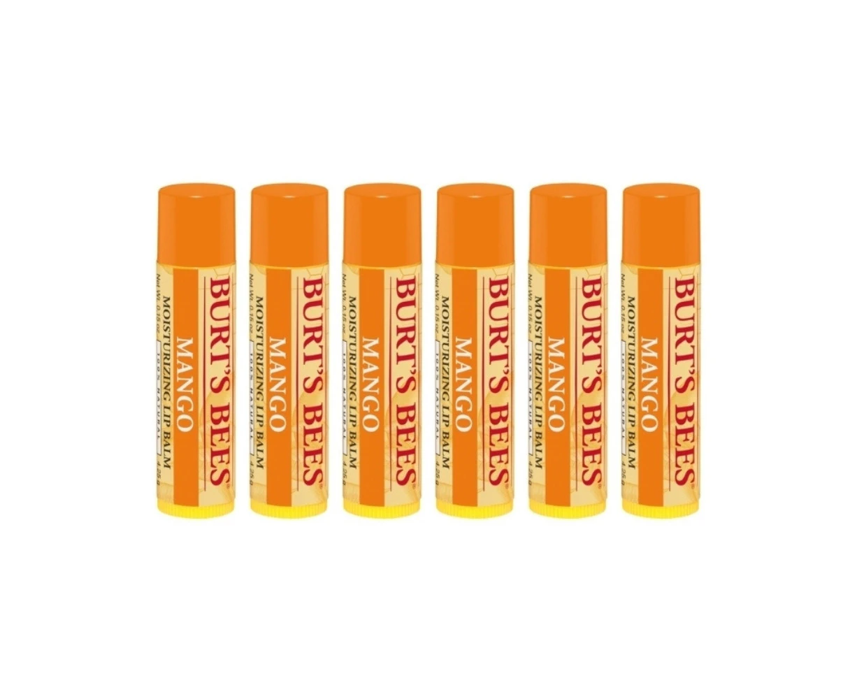 6 x Burt's Bees Mango Lip Balm 4.25g