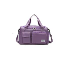 Large Foldable Gym or Travel Duffle Bag- Purple