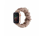 Women Hair Tie Watch Strap 40mm elastic strap Watch Bands Ladies bracelet strap for iWatch  Apple Watch-Apricot