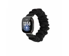 Women Hair Tie Watch Strap 44mm elastic strap Watch Bands Ladies bracelet strap for iWatch  Apple Watch-Black
