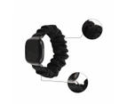 Women Hair Tie Watch Strap 44mm elastic strap Watch Bands Ladies bracelet strap for iWatch  Apple Watch-Black