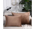 Sofa, garden bench, decorative pillows filled with feathers and down. brown 30*50cm