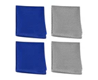 Cooling Towel , Ice Towel,  Soft Breathable Chilly Towel Stay Cool for Yoga, Sport, Gym, Workout, Dark blue+light gray