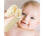 Combed solid color 30*30baby square towel children handkerchief baby face towel yellow