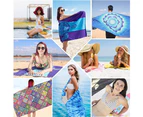 Beach Towel Lightweight Camp Thin Pool Blanket for Adults Kids Men Women Travel (63" x 31.5") Style 3