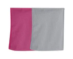 Cooling Towel, Gym Towel, Neck Warp Sports Towel for Running, Hiking ,Swimming Golf Light gray+rose red