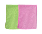 Cooling Towel, Gym Towel, Neck Warp Sports Towel for Running, Hiking ,Swimming Golf Pink+green