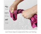 Cooling Towels Soft Breathable Chilly Towel, for Camping,Sports,Yoga,Neck,Golf,Gym,Fitness,Travel Rose red+bright green+light blue+pink+purple+big red