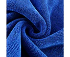 Women's Spa Wrap Robe Set Soft Cozy Absorbent Microfiber Bath Towel with Drying Hair Hat Turban Cap dark blue