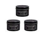 3pcs Black iron can set aromatherapy candle, soybean wax gift box set atmosphere aromatherapy candle