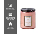 7OZ 40 Hour Burn romantic fragrance, soybean wax fragrance, candle,ribbon, festival gift pink