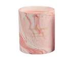 Scented Candle, 45 Hours Burn, Ceramic Jar Candle,Pink marble texture Style4