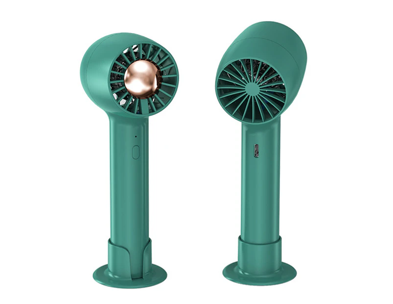 Portable Handheld Electric Fan Personal USB Rechargeable Battery , for Outdoor Travel Camping green