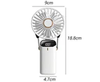 Mini Handheld Fan, Portable Personal Fan Adjustable USB Rechargeable  Small Desk Fan white