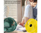 Portable Camping Fan, Rechargeable Battery Operated Fan with Hook, USB Fan with Hanging Rope yellow