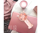 Handheld Fan, USB Desk Fan,  for Travel Office Room Household pink