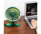 Small Desk Fan,  USB Fan Small Quiet Personal Table Fan for Bedroom Office Home, Foldaway green