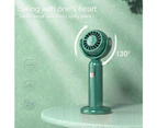 Mini Handheld Fan, Stylish Portable Rechargeable Hand Held Fan with 2000mAh Battery Operated, Base, Lanyard green