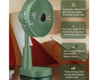 Portable Folding Fan ,  for Home, Camping, Outdoor and Office green