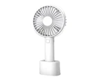Handheld Fan Mini Personal Fan with Rechargeable Battery Operated and 3 Adjustable Speed Portable Hand Held Fan white